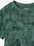 T-shirt voor jongens met print gemêleerd wit+jeansblauw+korstmos+mintgroen - vertbaudet enfant 