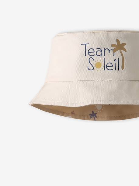 Bob bébé garçon coton réversible cappuccino - vertbaudet enfant 