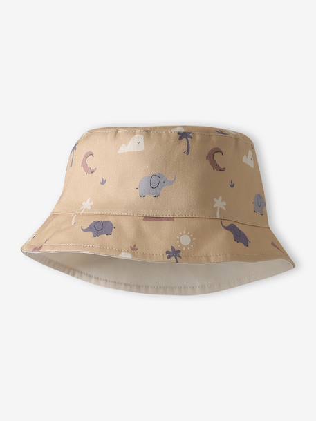 Bob bébé garçon coton réversible cappuccino - vertbaudet enfant 