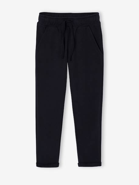 Broek jongen van molton inktblauw+zwart, bedrukt - vertbaudet enfant 