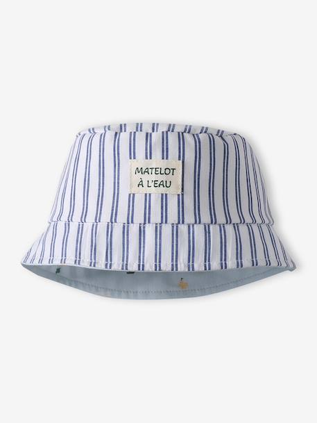 Bob bébé garçon réversible bleu ciel - vertbaudet enfant 