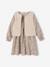 Ensemble fille robe et gilet sherpa écru - vertbaudet enfant 