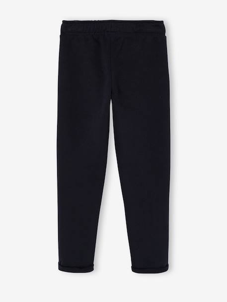 Broek jongen van molton inktblauw+zwart, bedrukt - vertbaudet enfant 