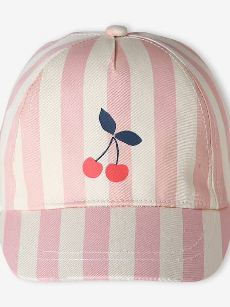 Casquette bébé fille rayé rose - vertbaudet enfant 