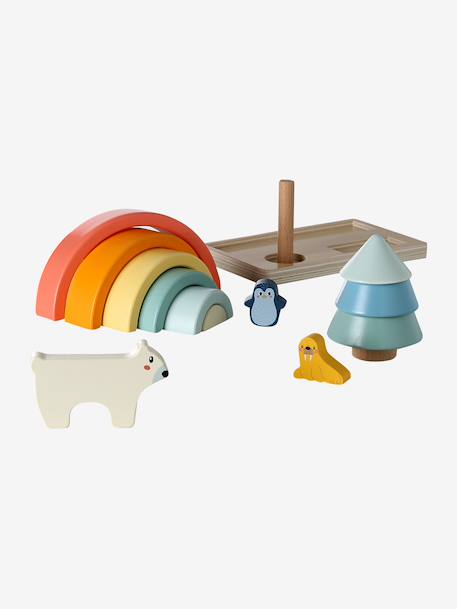 Trio jouets d'éveil en bois FSC® bois - vertbaudet enfant 