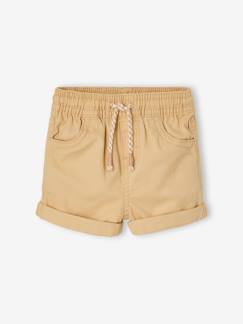 -Short bébé garçon en toile taille élastiquée