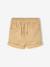 Short bébé garçon en toile taille élastiquée cappuccino+terracotta - vertbaudet enfant 