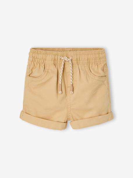 Bébé-Short bébé garçon en toile taille élastiquée