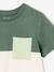 T-shirt garçon coloblock manches courtes ardoise+menthe+orange+vert anglais - vertbaudet enfant 