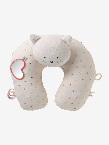 Coussin bébé des découvertes blanc+écru+rouge+vert - vertbaudet enfant 