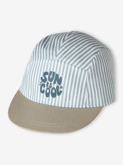 -Casquette bébé rayée