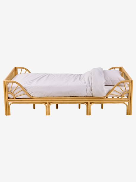 Lit enfant rotin 90x190cm Soleil bois - vertbaudet enfant 