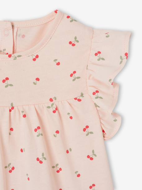 Jersey babyjurk rozen - vertbaudet enfant 