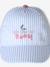 Casquette bébé fille coton rayée rayé bleu - vertbaudet enfant 
