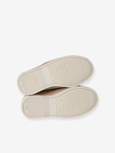 Chaussures bateau enfant garçon cuir beige - vertbaudet enfant 