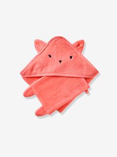 -Cape de bain + gant de toilette BIO*