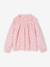 Blouse fille manches smockées ivoire+rose pâle+vanille+vert sauge - vertbaudet enfant 
