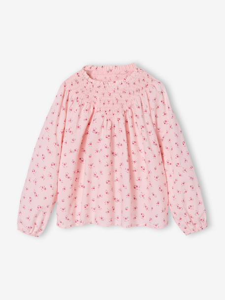 Fille-Blouse fille manches smockées
