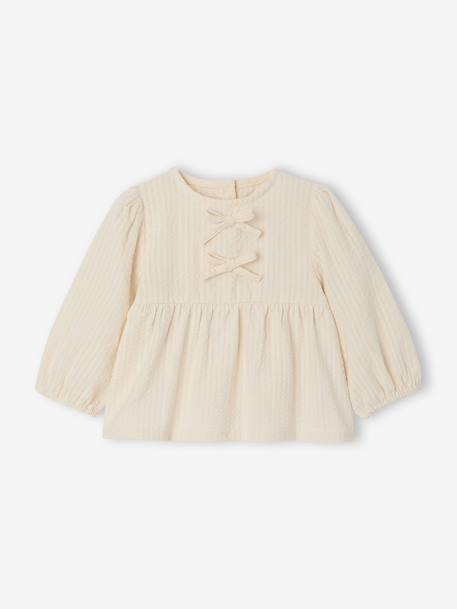 Blouse babymeisjes ecru - vertbaudet enfant 