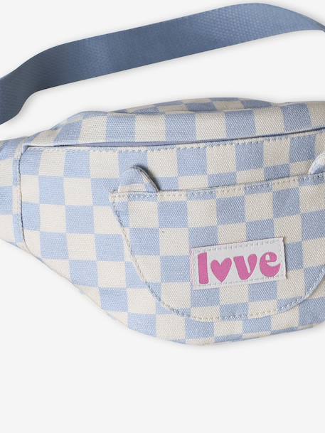 Sac banane animation poche chat fille bleu pâle+blush+double stone+prune+vanille - vertbaudet enfant 