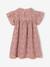 Robe fille en gaze de coton imprimée beige+beige imprimé+rose pâle+vanille - vertbaudet enfant 