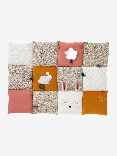 Tapis d'éveil moelleux et évolutif beige+rose - vertbaudet enfant 