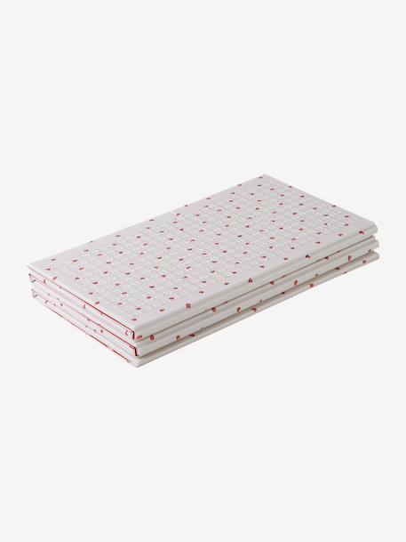 Grand tapis d'activités pliable beige+écru+rose+vert - vertbaudet enfant 