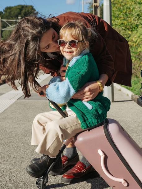 Lunettes 2-4 ans SQUARE Bright marron imprimé+vert - vertbaudet enfant 