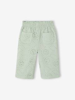 -Pantalon bébé fille broderie anglaise