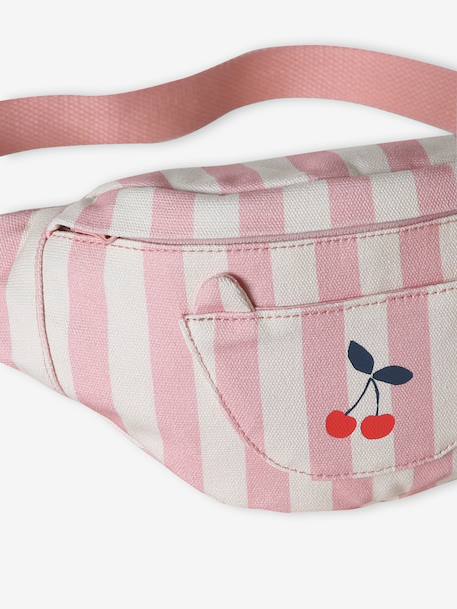 Fluwelen heuptas met kat voor meisjes bleekblauw+double stone+pruim+rouge+rozen+vanille - vertbaudet enfant 