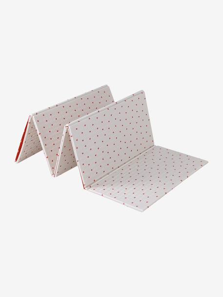 Grand tapis d'activités pliable beige+écru+rose+vert - vertbaudet enfant 