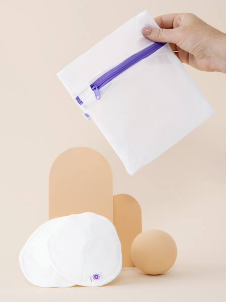 Coussinets d'allaitement lavables x4 blanc - vertbaudet enfant 