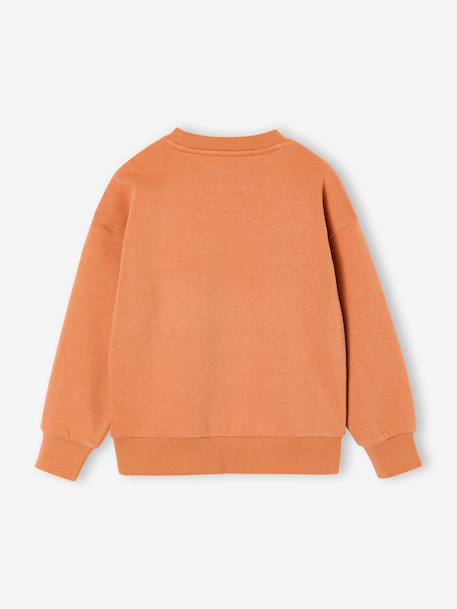 Lot de 2 sweats 'Cool and Fun' terracotta+tomette - vertbaudet enfant 