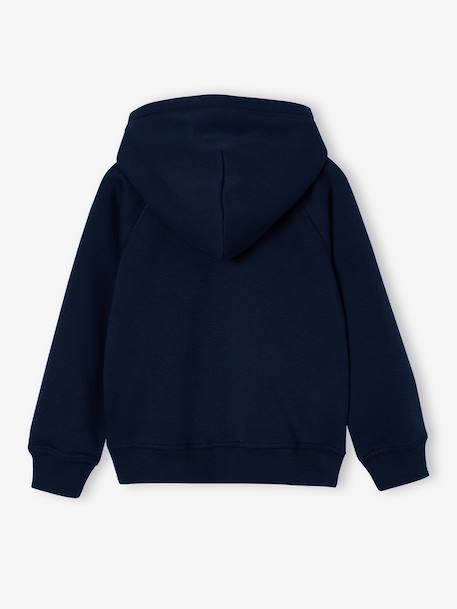 Sweater met rits jongen Basics groen+marineblauw - vertbaudet enfant 