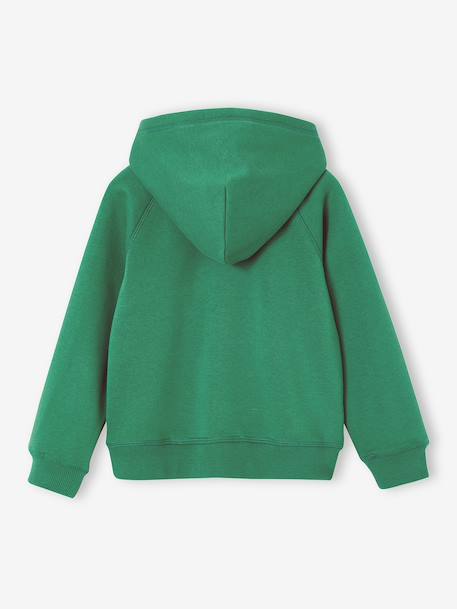 Sweater met rits jongen Basics groen+marineblauw - vertbaudet enfant 