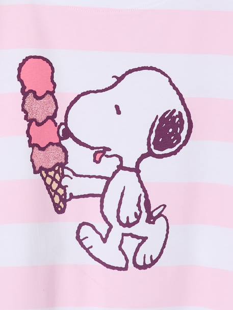 Gestreepte set voor meisjes SNOOPY roze, gestreept - vertbaudet enfant 