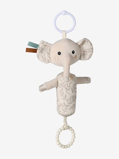 Hochet sensoriel à suspendre éléphant beige - vertbaudet enfant 