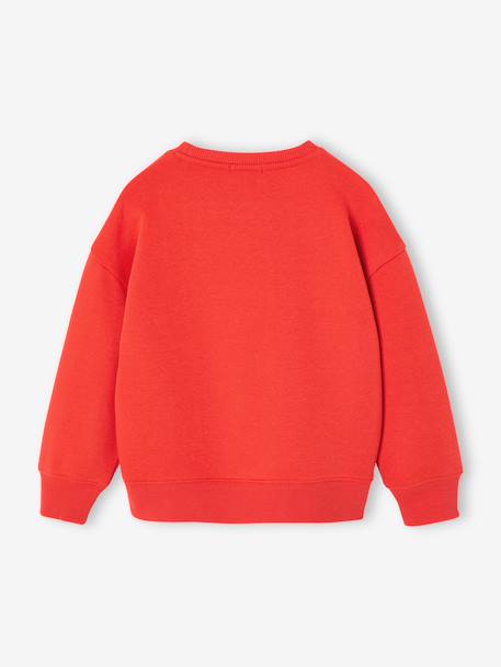 Sweat couleur motif poitrine Basics garçon grenadine+rouge+vert - vertbaudet enfant 