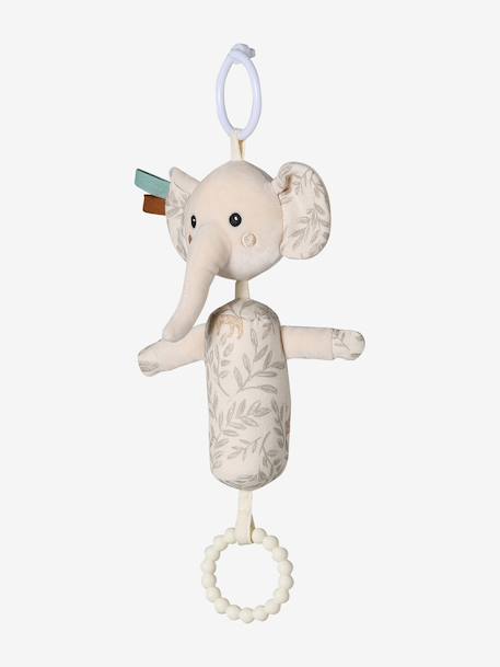 Hochet sensoriel à suspendre éléphant beige - vertbaudet enfant 