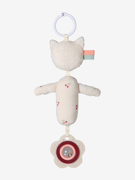 Hochet à suspendre sensoriel Chat rouge - vertbaudet enfant 