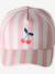 Casquette fille coton rayé rose - vertbaudet enfant 