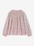 Blouse fille manches smockées écru+ivoire+rose pâle+vanille+vert sauge - vertbaudet enfant 