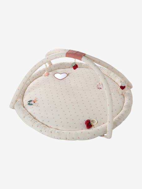 Meegroei speelmat met bogen en rand BABYLON beige+rood+sinaasappel+wit - vertbaudet enfant 