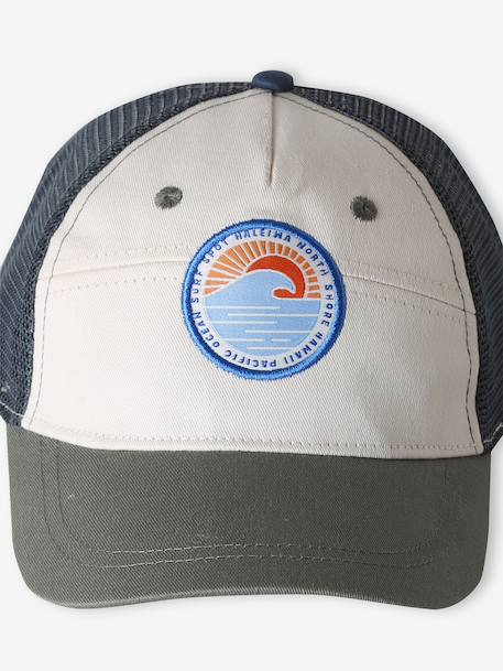 Casquette garçon coton style trucker écru - vertbaudet enfant 