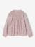 Blouse fille manches smockées écru+ivoire+rose pâle+vanille+vert sauge - vertbaudet enfant 