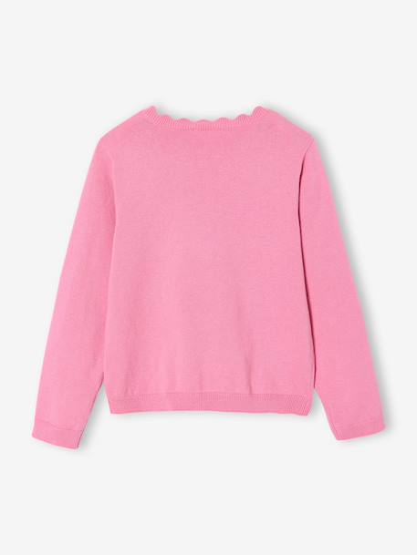 Meisjestrui BASICS personaliseerbaar framboos+gemêleerd beige+groengrijs+marineblauw+pioenroos - vertbaudet enfant 