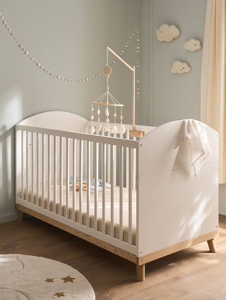 Mitwachsendes Babybett KONFETTI 70 x 140 cm wit - vertbaudet enfant 