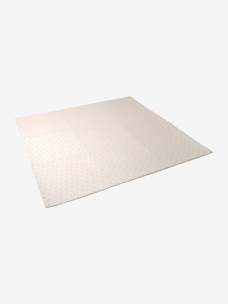 Grand tapis 9 dalles en mousse marron+rouge - vertbaudet enfant 