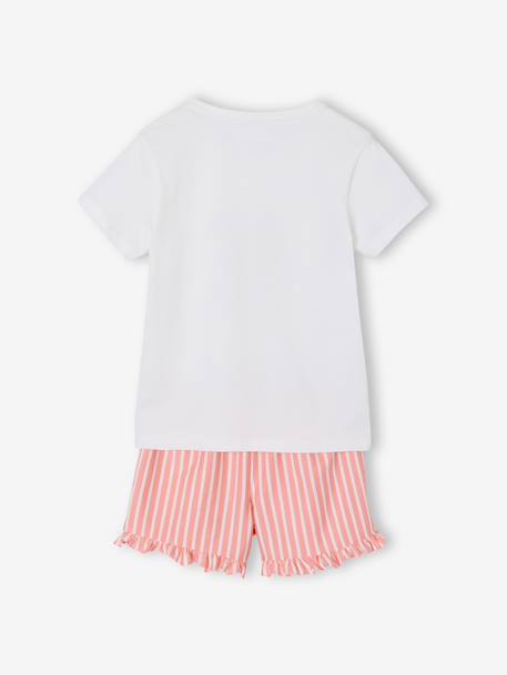 Lot de 2 pyjashort fille écru - vertbaudet enfant 