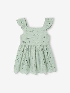 -Blouse fille broderie anglaise à volants